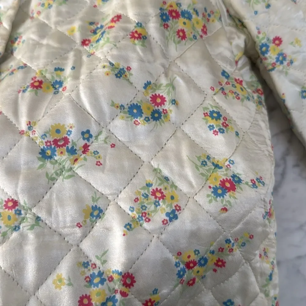 Vintage Quilted Girls Jacket Size 8/10 Cotton Cottagecore Ramona of California